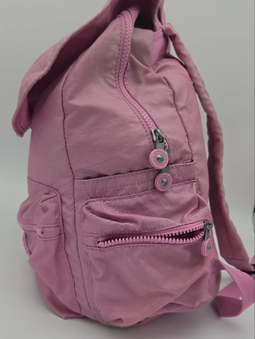 Pink Kipling School Backpack